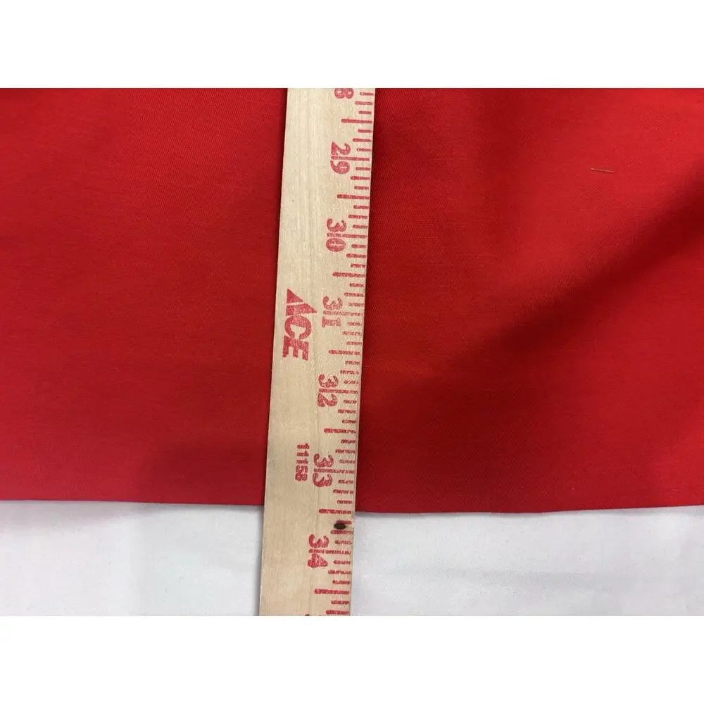 J. Crew Wool Blend Sleeveless A-Line Allie Dress Pleated Pockets Poppy Red Sz 6
